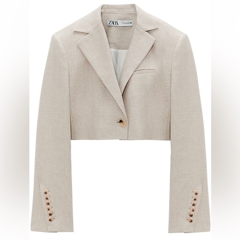 Zara Limited edition crop blazer nwot
